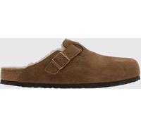 Birkenstock Boston Suede Mules with Shearling Lining and Strap - Size: 41 - male