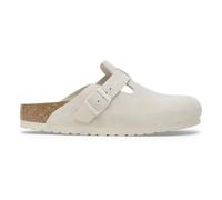 Birkenstock Boston Suede Sandals - Antique White - 37