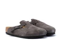 Birkenstock Boston Suede Velvet Grey Clogs EU 37