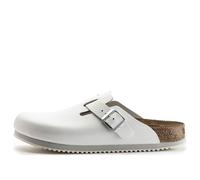 Birkenstock Boston Super Grip Leather Narrow Fit 'White' 0060136 8-8.5