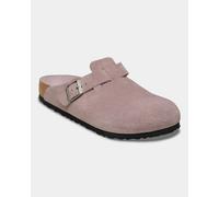 Birkenstock Boston Tonal Footbed Suede Leather Womens Clogs - Faded Purple Tonal FB - Faded Purple Tonal FB - UK4.5 EU37 Regular
