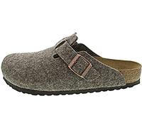 BIRKENSTOCK Boston Unisex Adult Nubuck Leather Clogs & Mules, Tobacco Brown, 5/5.5 UK