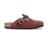 Birkenstock - Boston Velour Leather Braided Zinarda Red Narrow Width Eu 37