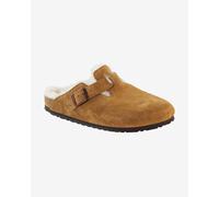 Birkenstock Boston VL Shearling Narrow Clogs Brown White - 39