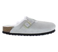 Birkenstock Boston VL Shearling Narrow Unisex Shoes Size 7, Color: Antique White/Off-White