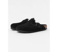 Birkenstock Boston VL Sheepskin Womens Clogs - Black - Black - UK7 EU40 US9/9.5 Regular