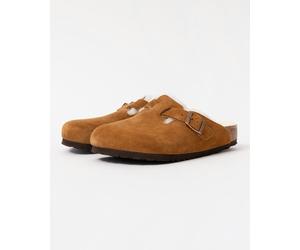 Birkenstock Boston VL Sheepskin Womens Clogs - Mink - Mink - UK4.5 EU37 US6/6.5 Regular