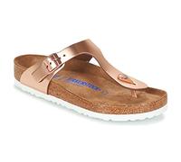 Birkenstock Classic Gizeh Sfb Leather, Women’s Flip Flop, Brown (Metallic Copper), 7.5 UK (41 EU)