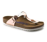 Birkenstock Classic GIZEH SFB Leather, Women’s Flip Flop, Brown (Metallic Copper), 7 UK (40 EU)