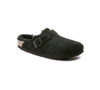 Birkenstock - Clogs - Boston Shearling Suede Leather Black for Men in Wool - Size 36 Black
