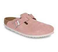 Birkenstock Boston W Rose pink Womens slipper mules 102326360 in a Plain Suede Leather in Size 38