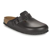 BIRKENSTOCK Boston Black Natural Leather Clogs Colour: Black Leather,