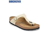 Birkenstock Womens Birkenstock Gizeh Nubuck Leather - Ecru - 1026558-E