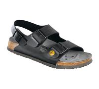 Birkenstock ESD Sandal Milano Cork Latex Footbed, black, 8 UK