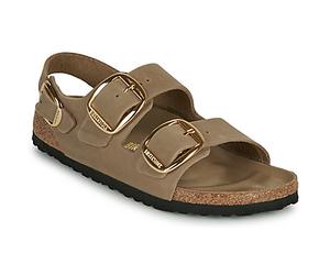 BIRKENSTOCK Flat sandals Milano Big Buckle in Beige 4.5
