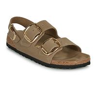 Birkenstock Milano Big Buckle Taupe leather Womens Comfortable Sandals 103178251 in a Plain Leather in Size 41