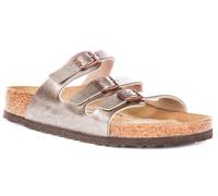 Birkenstock Florida Bs Birko Flor Metal Pin Womens Sandal In Taupe UK 4 - 8