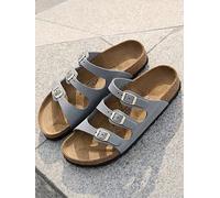 Birkenstock Florida Oiled Leather Sandal, Grey, Size 8, Women Grey