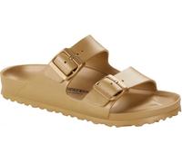 BIRKENSTOCK Arizona EVA Glamour Gold Two Bar Mules Size: 36, Colour: G