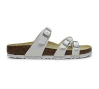 Birkenstock Franca Birko-Flor Unisex Comfort Sandals - Shiny Lizard White - Size:UK 7.5