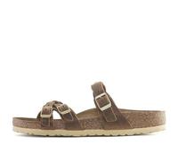 Birkenstock Franca Braided Natural Leather Oiled Narrow Fit Sandals 'Cognac' 1024135 2-2.5