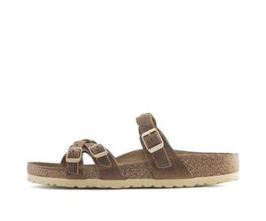 Birkenstock Franca Braided Natural Leather Oiled Narrow Fit Sandals 'Cognac' 1024135 6-6.5