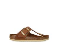 BIRKENSTOCK GIZEH BIG BUCKLE COGNAC THONG SANDAL 7.5 UK