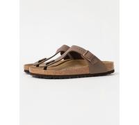 Birkenstock Gizeh Birko-Flor Birkibuc Womens Flip Flop - Mocha - Mocha - UK5.5 EU39 Narrow