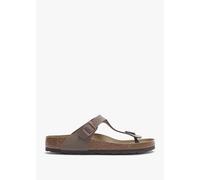 BIRKENSTOCK Gizeh Birko-Flor Mocca Toe Post Sandals Size: 38, Colour: