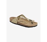 Birkenstock Gizeh Vegan Narrow Sandals Gold Brown Women - 37