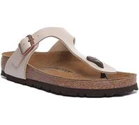 BIRKENSTOCK Gizeh Birko-Flor Graceful Pearl White Sandals Size: 41, Co