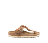 Birkenstock Gizeh braided suede slides - Brown 39 Narrow