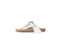 Birkenstock Gizeh Flower Embellishment Womens White Flip Flops 36, White, 5.5 UK