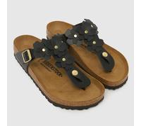 BIRKENSTOCK Gizeh Flowers Sandals in Black UK 4 (EU 37)