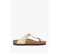 BIRKENSTOCK Gizeh Gold Birko-Flor Sandals Size: 41, Colour: Gde