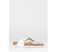Birkenstock Gizeh Leather Sandal with Applied Flowers - Size: 37 - female