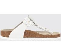 Birkenstock Gizeh Leather Sandal with Applied Flowers - Size: 39 - female