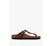 BIRKENSTOCK Gizeh Narrow Fit Mocca Birko-Flor Sandals Size: 38, Colour