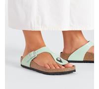 BIRKENSTOCK GIZEH PATENT SURF GREEN REGULAR/WIDE WIDTH WOMEN'S THONG SANDALS GLO