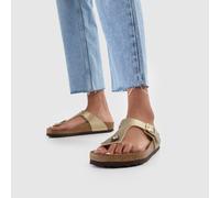 BIRKENSTOCK Gizeh Sandals in Gold UK 8 (EU 41)