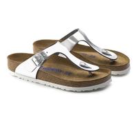 Birkenstock Gizeh SFB, Women’s T-Bar, Silver (Metallic Silver), 5.5 UK (39 EU)