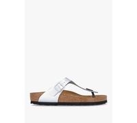 BIRKENSTOCK Gizeh Silver Birko-Flor Sandals Size: 40, Colour: Sle