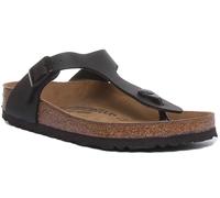 Birkenstock Gizeh Toe Thong Footbed Sandals Black - 7 UK