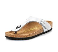 Birkenstock Women's Open-Back Giza Antq Lace Bflr, Silver, 6 UK