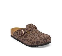 Birkenstock Kids Boston Birko-Flor Nubuck, Brown, Size 9 Younger Brown