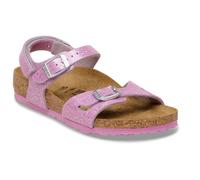 Birkenstock - Kid's Rio AS Birko-Flor Cosmic Sparkle - Sandals size 34 - Narrow, pink/brown