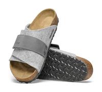 Birkenstock Kyoto Sandals - Wide Adjustable Strap - Anatomically Shaped Cork Footbed - EVA Sole - Casual Comfort, lightgrey, 13-13.5 Wide