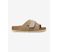 Birkenstock - Leather Sandals - Kyoto Nubuck Leather/Suede Narrow Taupe for Men in Leather - Size 39 - Brown Brown 39