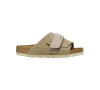Birkenstock - Leather Sandals - Kyoto Nubuck Leather/Suede Narrow Taupe for Men in Leather - Size 5 UK - Brown Brown 5 UK
