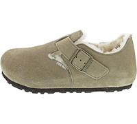BIRKENSTOCK London Shearling Women's Slippers Winter Beige, Blue, 5 UK